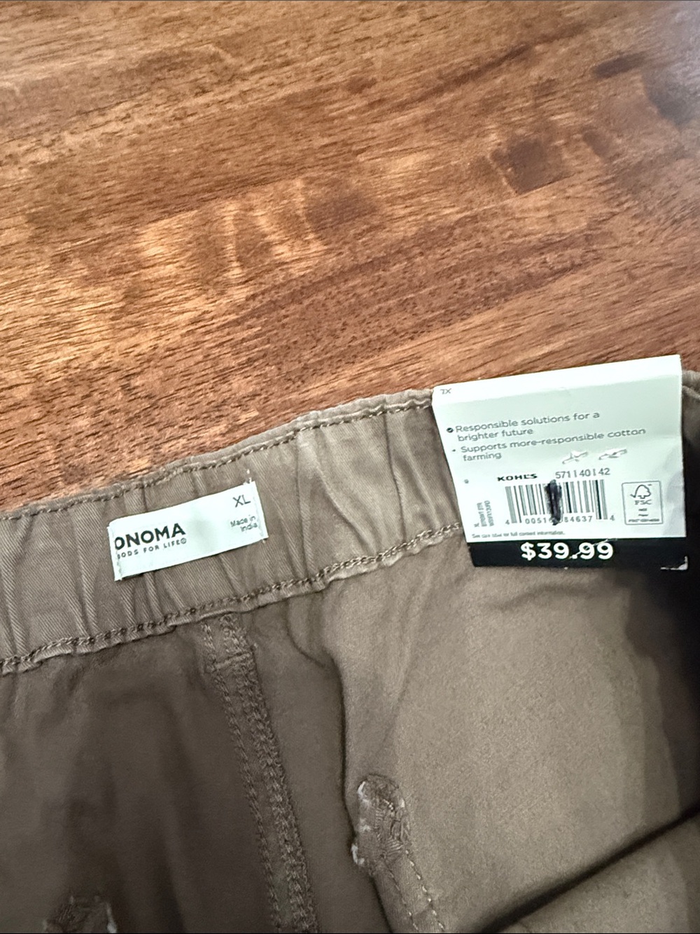 Sonoma wide leg high rise stretch utility pants - Picture 7 of 9